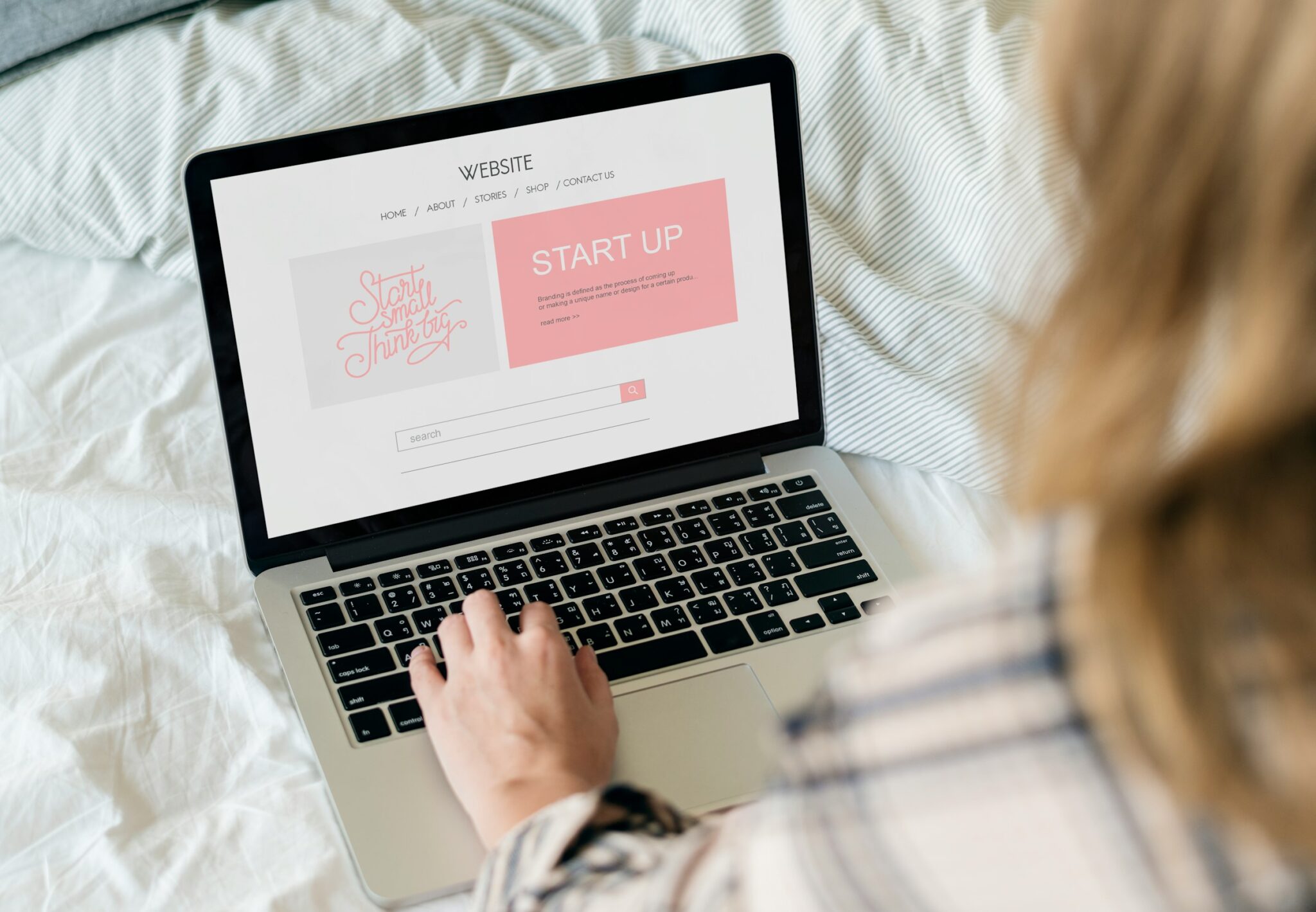 landing page